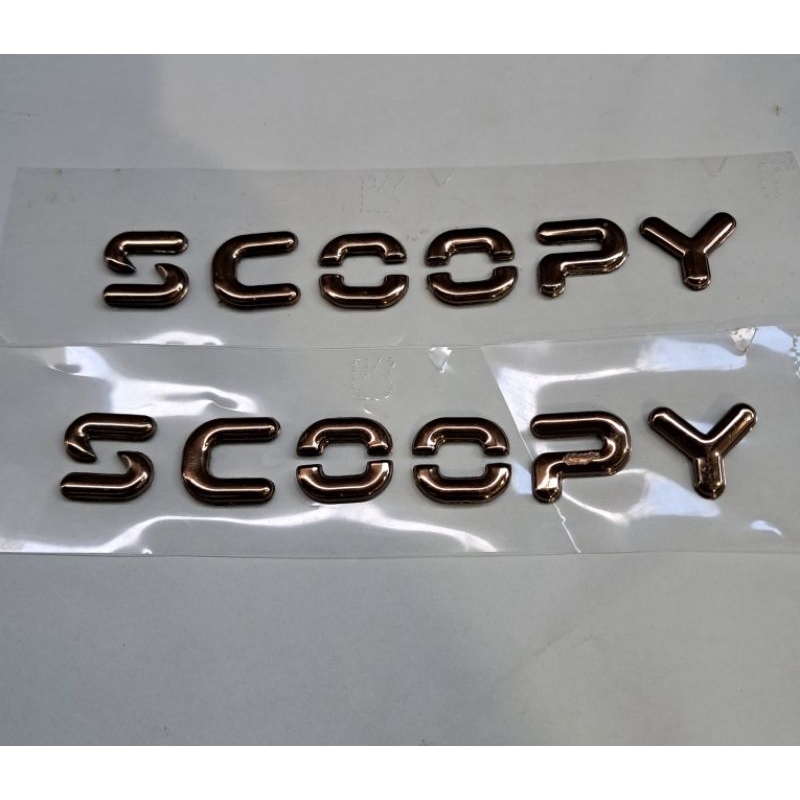 (warna gold) emblem scoopy 2024-2025 original