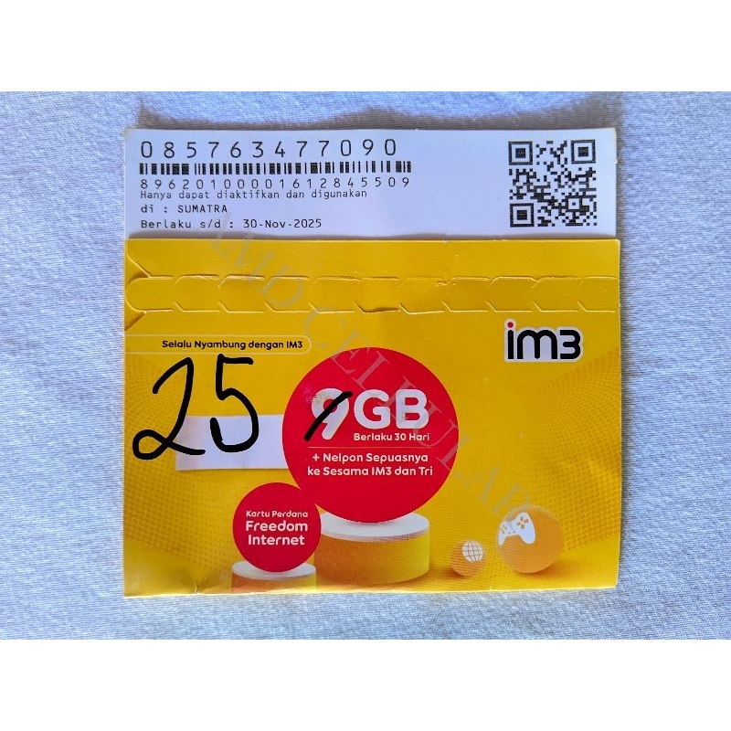 Perdana Indosat 30GB