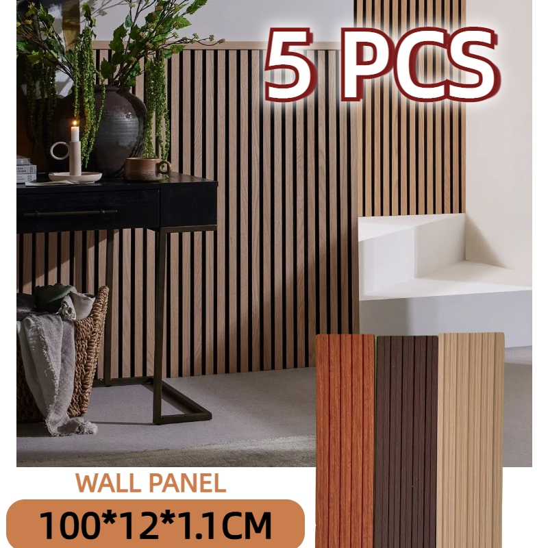 5pcs Wall Panel 3d Dinding /Pvc Wall Panel Dinding /Wpc Wall Panel 1 Meter /Wood Wall Panel Dekorasi