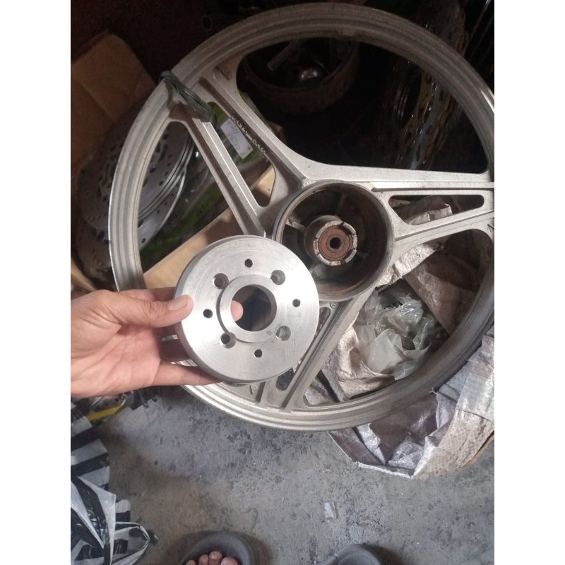 adaptor cakram depan tromol grand supra pakai cakram depan Jupiter