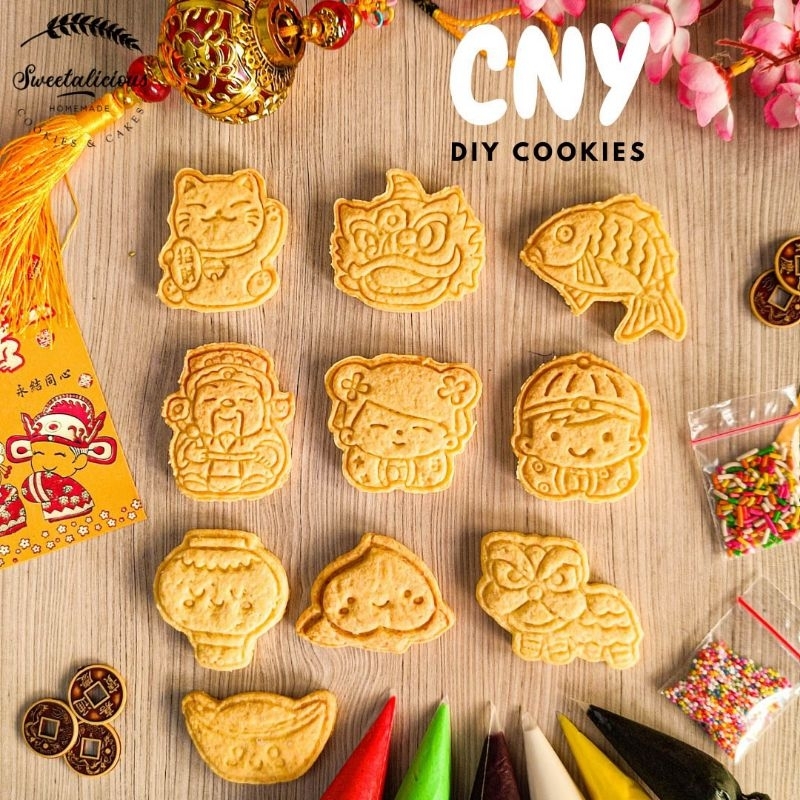 

DIY Cookies Hias Karakter Tema Sincia Imlek CNY