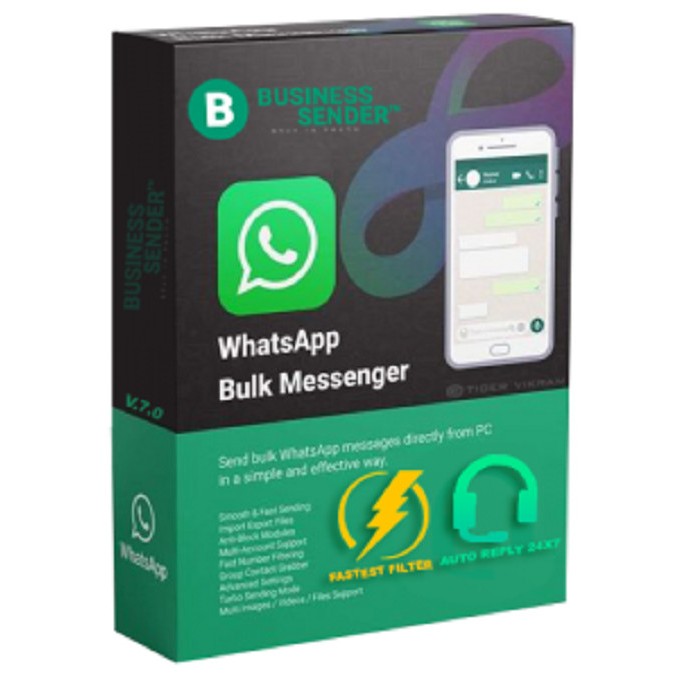 BUSINESS SENDER Whatsapp Bulk Sender Auto Reply Grab Free Update - 1tahun, 1lisensi