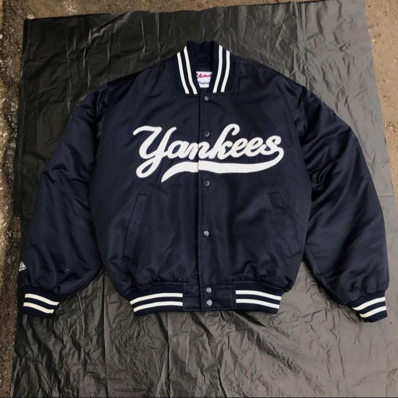 YANKEES MAJESTIC MLB VARSITY JACKET