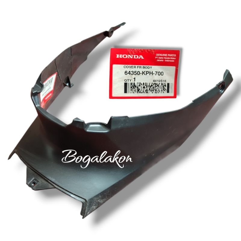 cover fr body cover bawah jok supra x 125 original ahm 64350kph700