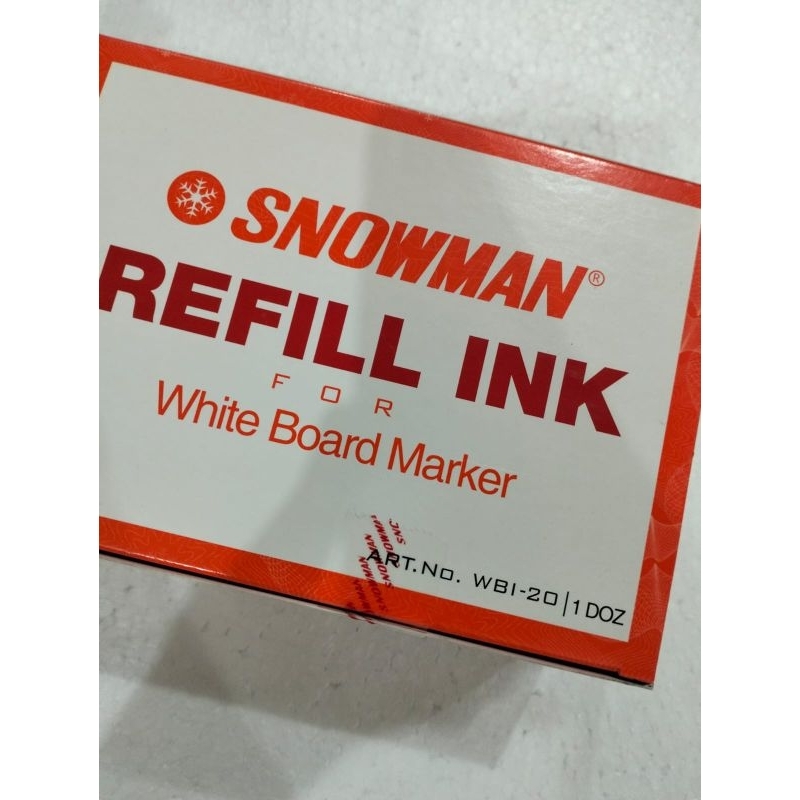 

JUAL PER PCS TINTA SPIDOL WHITEBOARD MERAH MERK SNOWMAN SPIDOL WHITEBOARD MERAH MURAH REFFILL SPIDOL MERAH