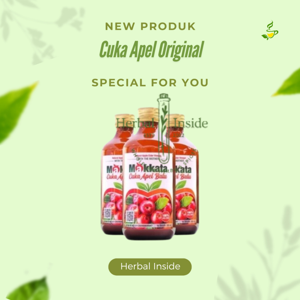 

MAKKATA Cuka Apel Original Batu Malang Cuka Apel Makkata Tahan Suhu Ruangan Cuka Sari Apel Organic Original