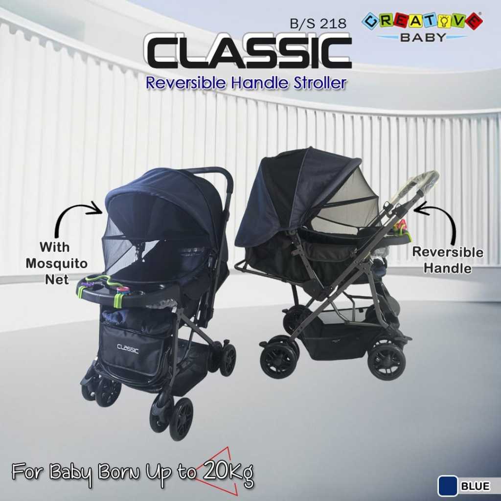 Stroller bayi creative 218 classic dorongan bayi dorong depan dan belakang