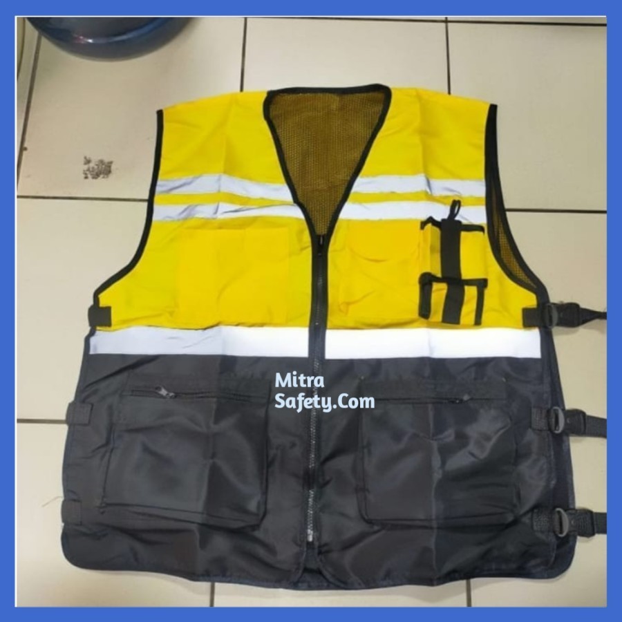 Rompi Proyek Taslan Merah / Rompi Taslan Murah