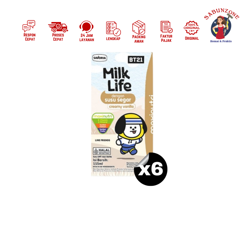 

Paket Murah Milk Life Susu Segar Creamy Vanilla 115 ml x6 Pcs