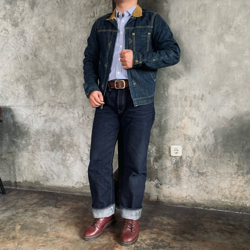 bluestates mexican tigre lll 22Oz Twisted Res x Green Selvedge Line