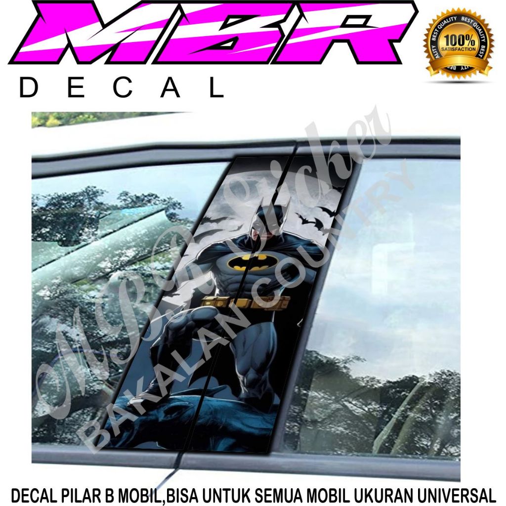 STIKER PILAR MOBIL BATMAN,DECAL PILAR VARIASI