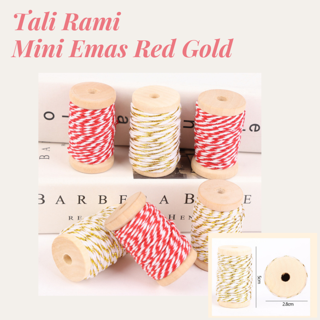 

Tali Rami Mini Emas Red and Gold
