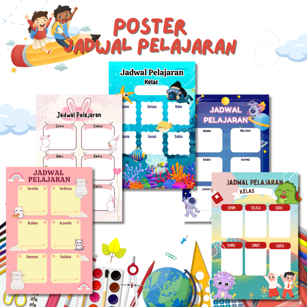 

Poster Jadwal Pelajaran Kelas