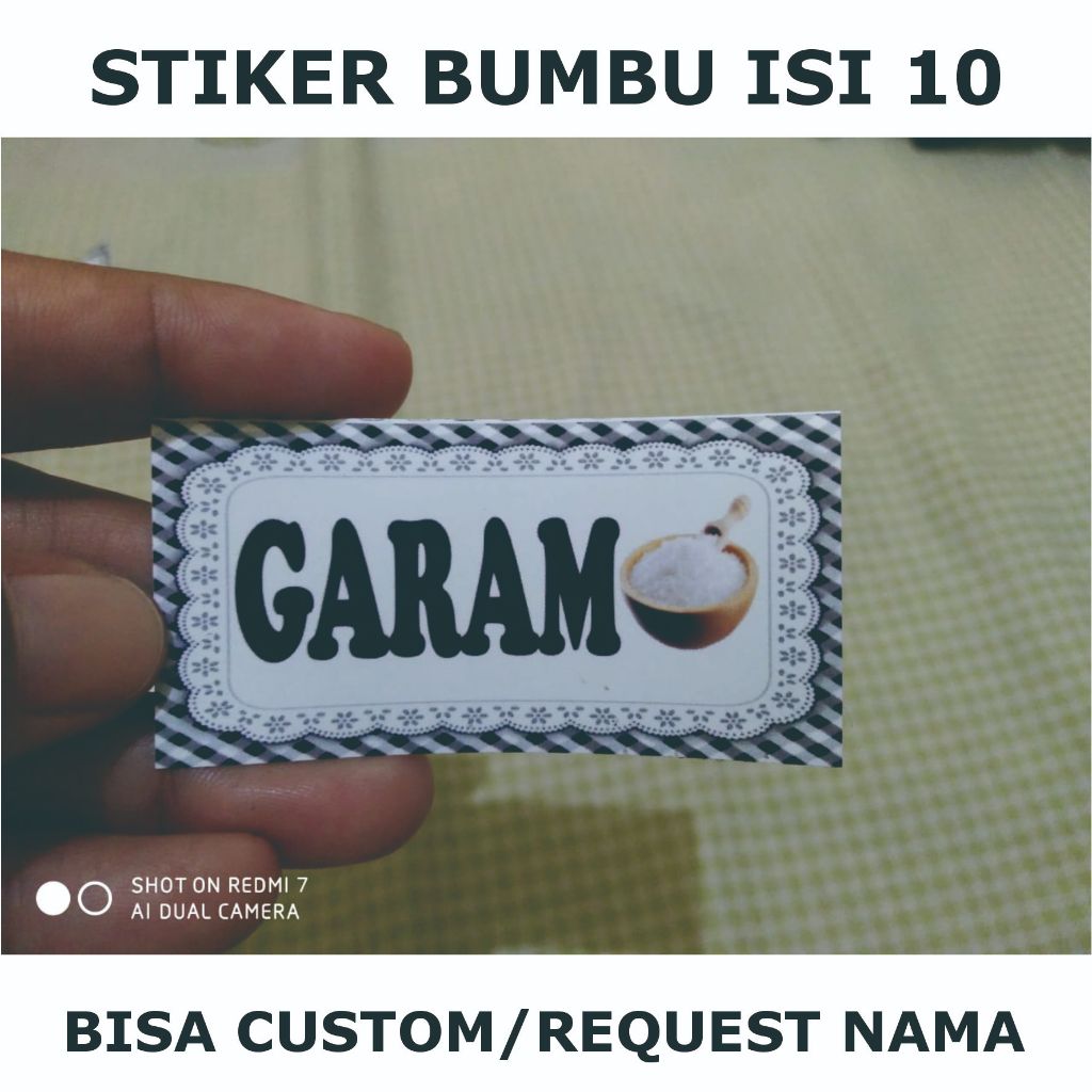 

kode A2-Ready stiker bumbu isi 10 bisa edit atau custom