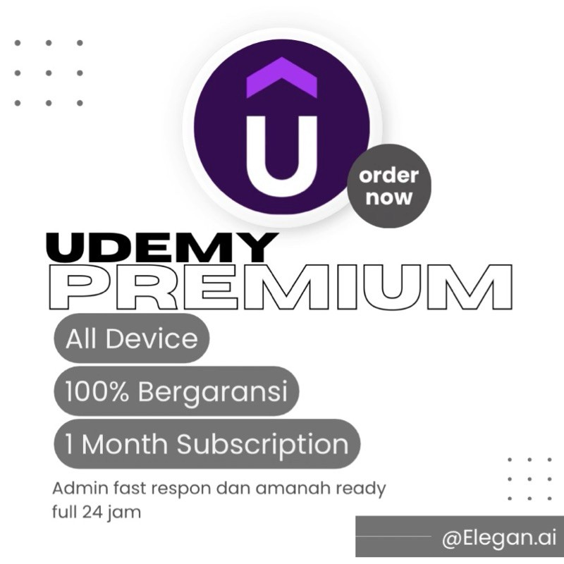 Udemy Premium Course Account Sertifikat Resmi
