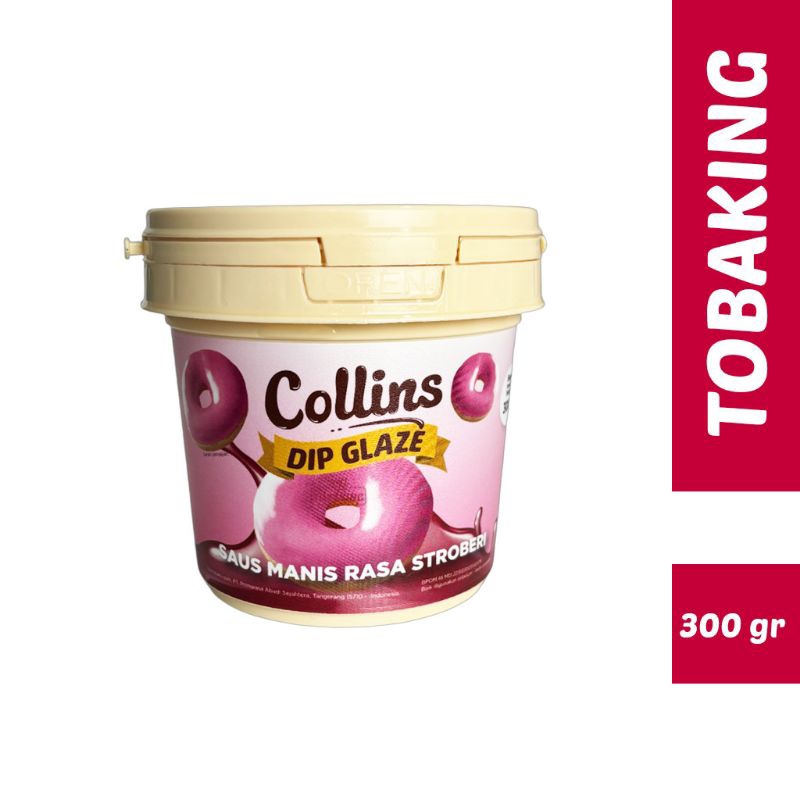 

Collins Dip Glaze Rasa Stroberi 300 gr