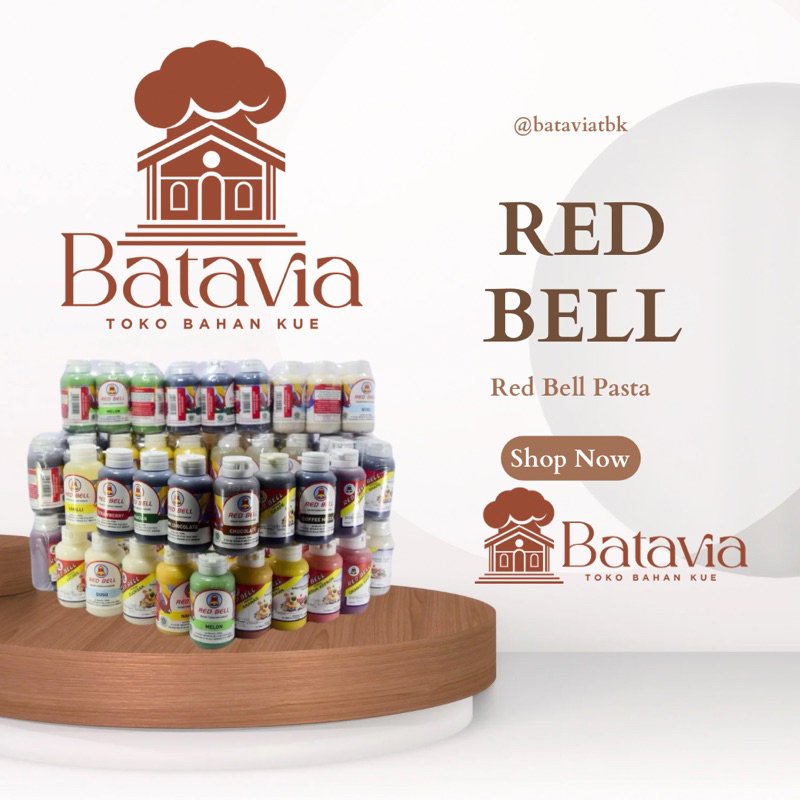 

Red Bell Pasta Perisa dan Pewarna Makanan Kemasan 55ml | banyak varian Rasa 55ML