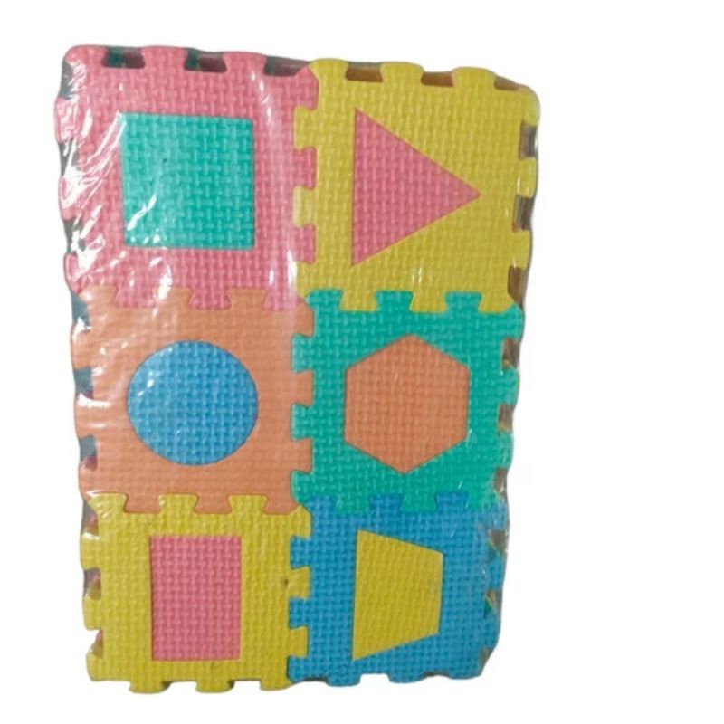 Mainan Karpet puzzle huruf dan angka.