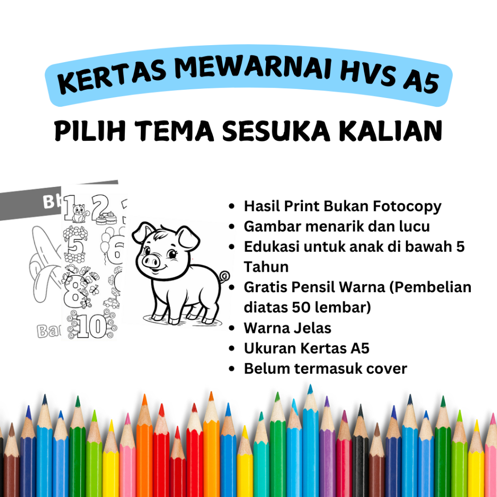 

Kertas Mewarnai A5 Untuk Anak Tebal 80 GSM TERMURAH DI SHOPEE
