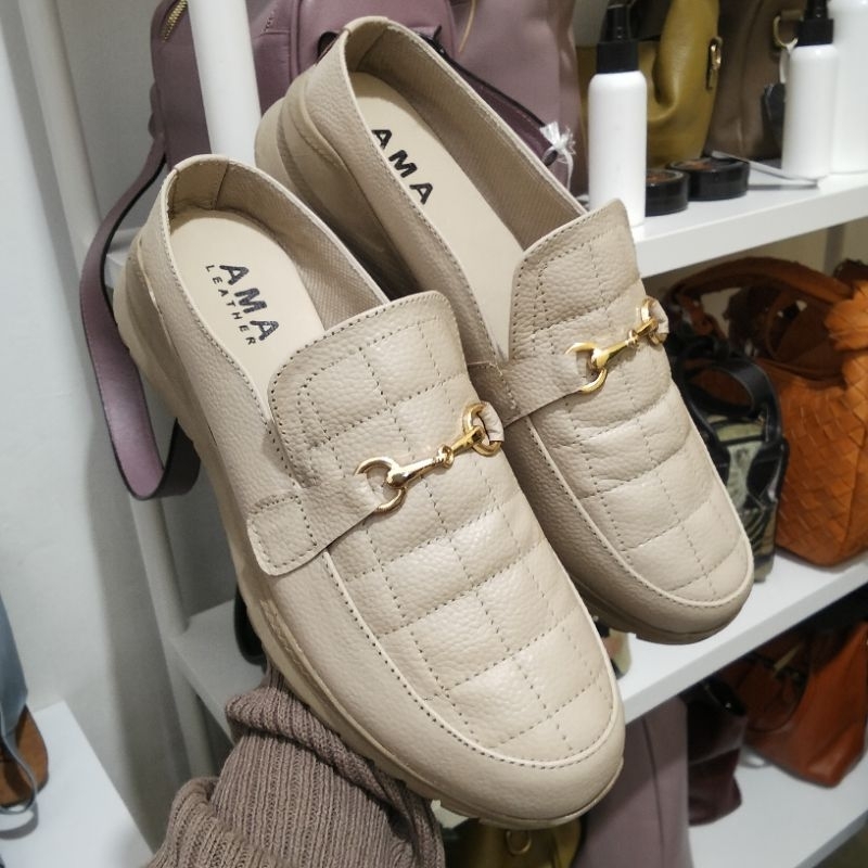sepatu tutong wanita bahan kulit asli garut