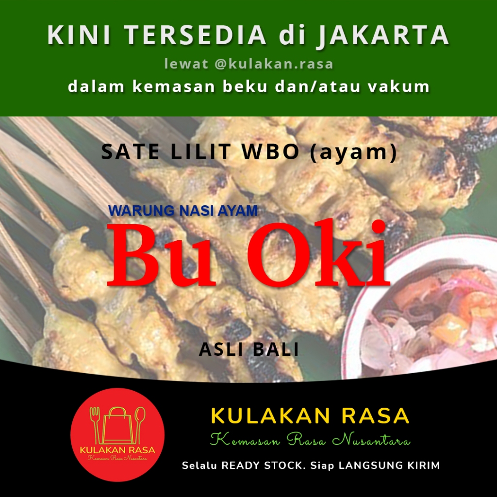 

SATE LILIT WARUNG BU OKI (AYAM) asli dari Bali