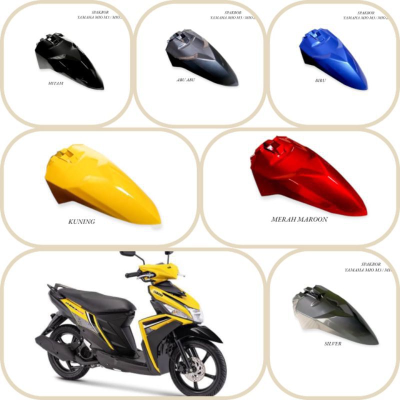 spakbor depan Mio M3 terlaris mirip ori..