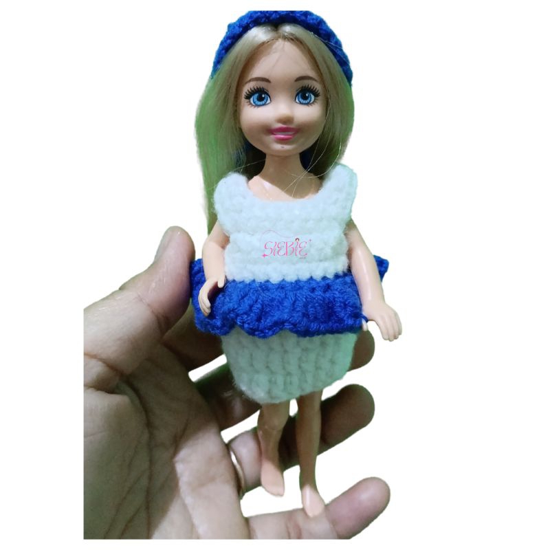 Baju Barbie chelsea rajut handmade by siebie.dolls