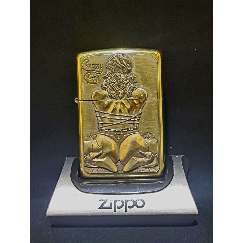 Zippo HIGH POLISH BRASS EMBLEM Customize  (Second Good)