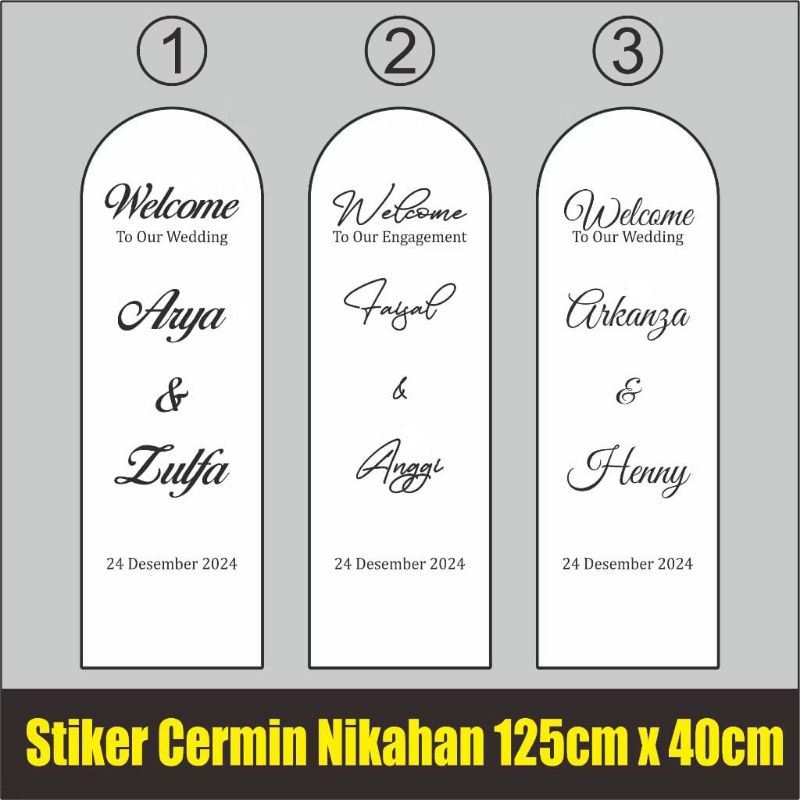 striker welcome gate wedding
