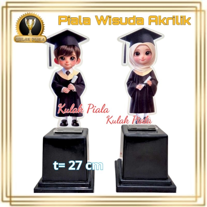 PIALA WISUDA PAUD TK / KADO TROPHY AKRILIK / PENGHARGAAN ANAK SEKOLAH