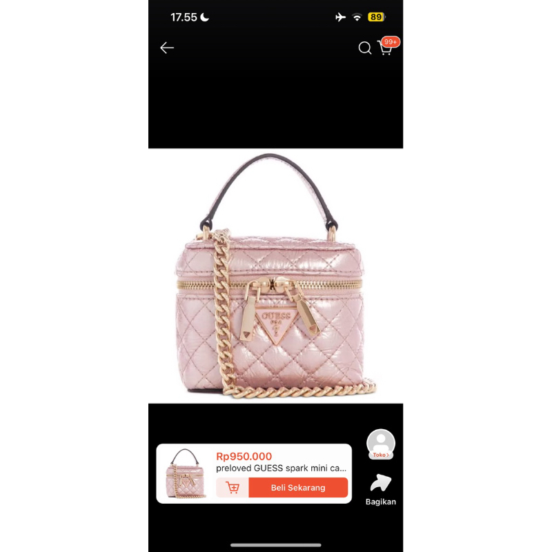 guess mini canister bag