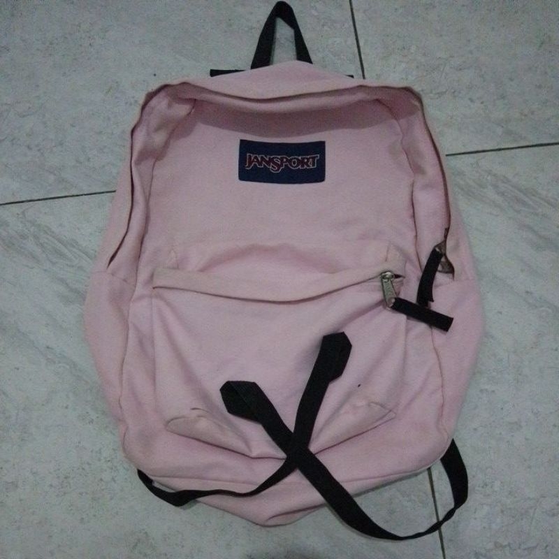tas jansport polos ori tag new warna pink