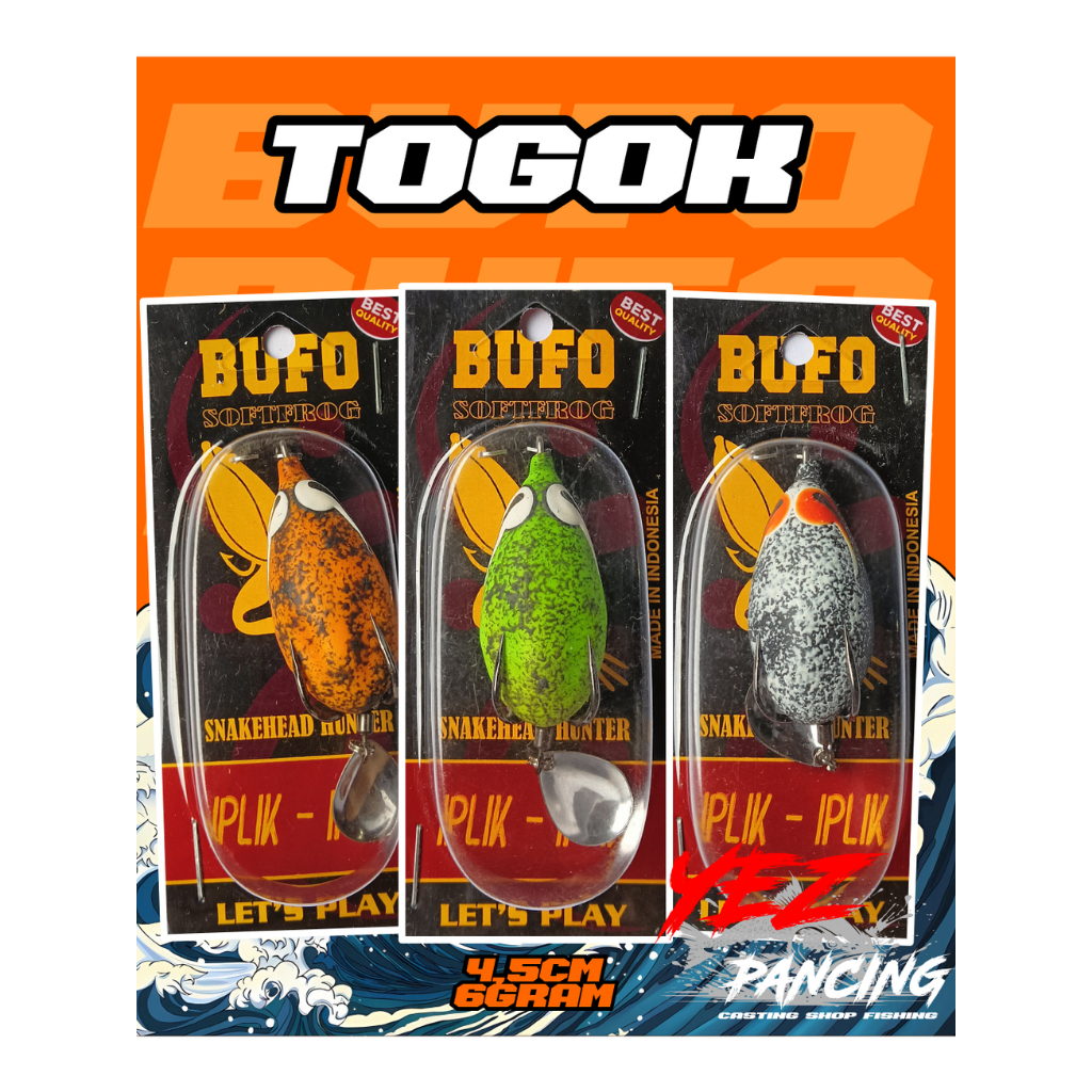 SOFTFROG BUFO TOGOK 4,5CM-6GRAM UMPAN CASTING GABUS-HARUAN