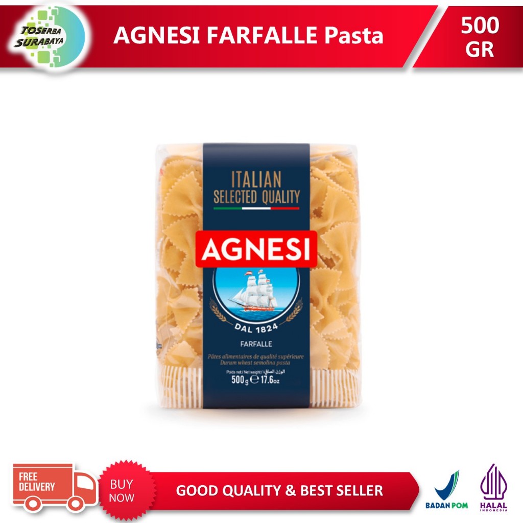 

AGNESI Farfalle Pasta 500gr - BEST QUALITY