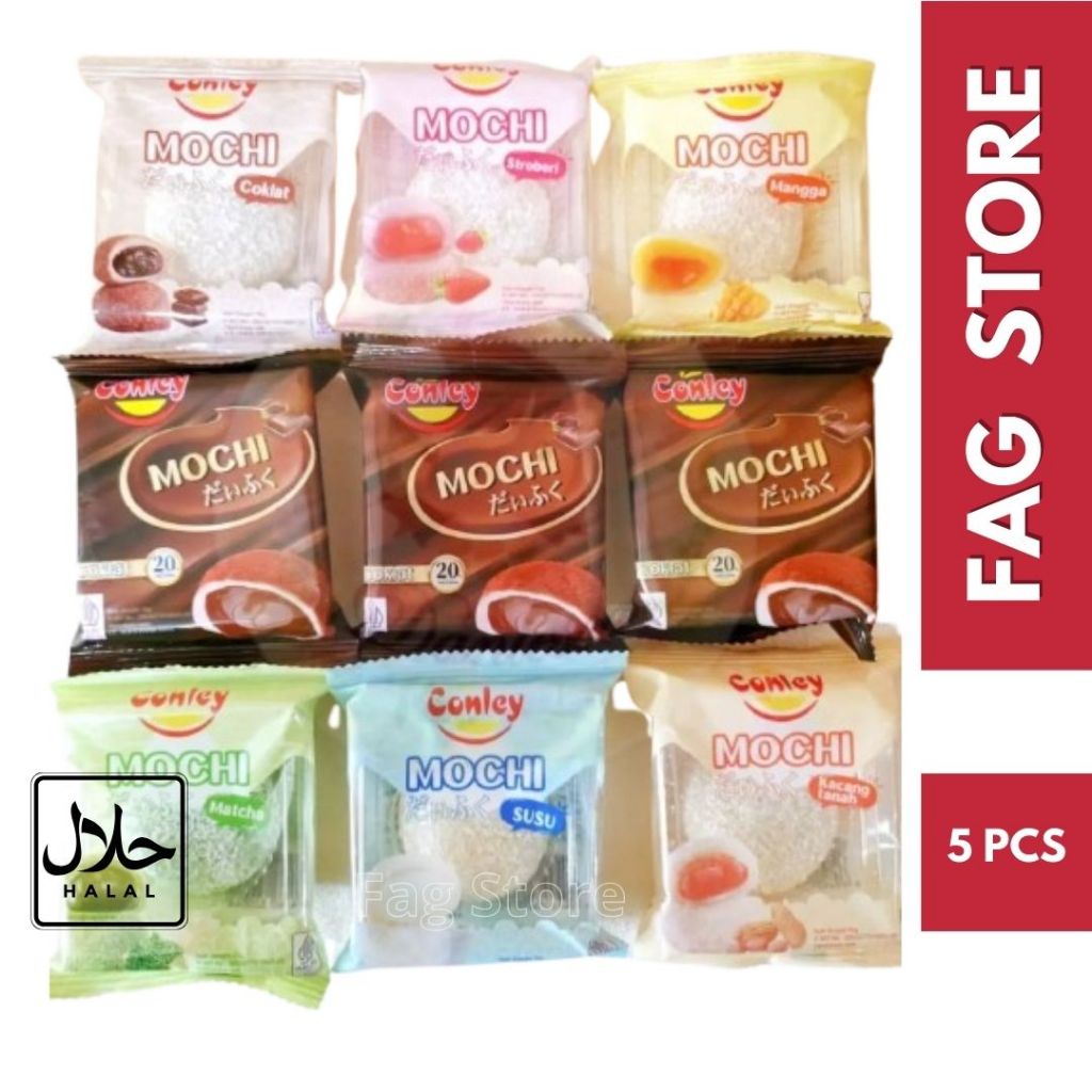 

Kue mochi conley 5PCS X 30gram jepang cemilan enak snack anak murah daifuku