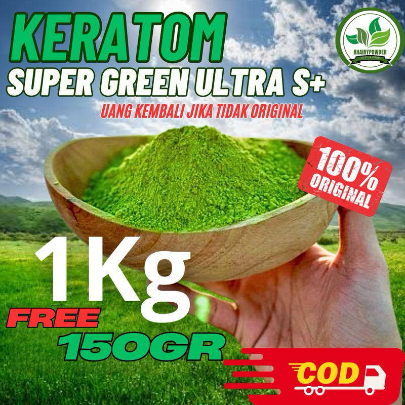 

Bubuk daun hijau purli Original 1Kg bonus 150 Gram