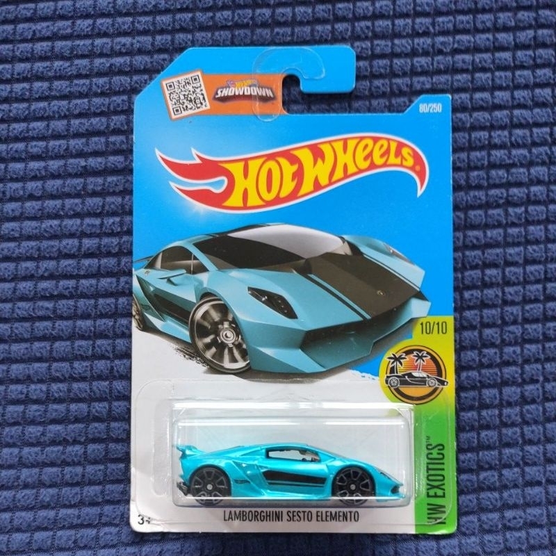Hot Wheels Lamborghini Sesto Elemento Hijau Tosca Bad Card