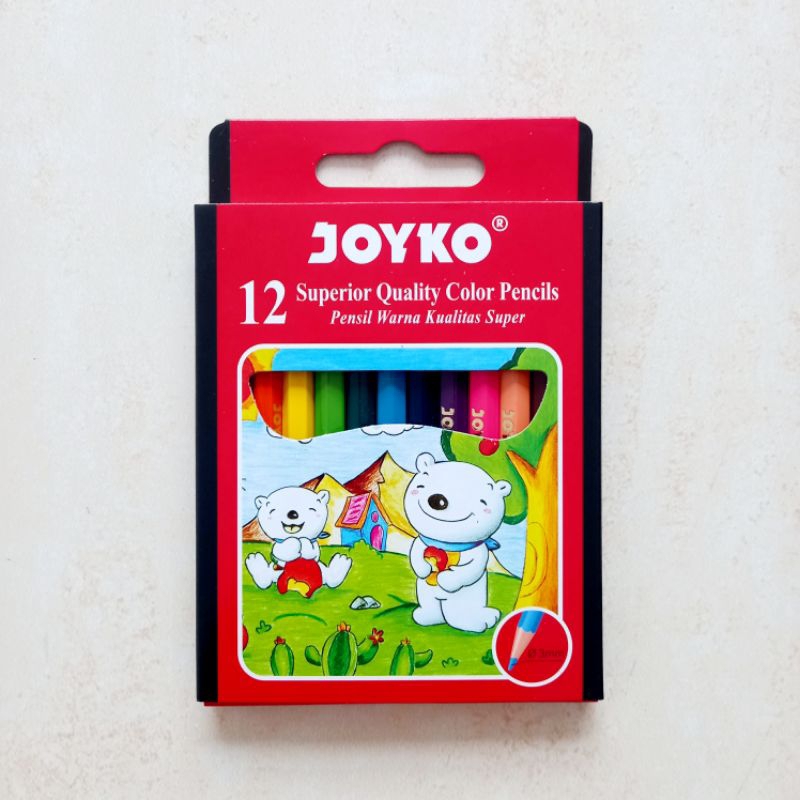 

[ MURAH ] Pensil Warna Color Pencil - Joyko CP-S12 - 12 Warna Pendek