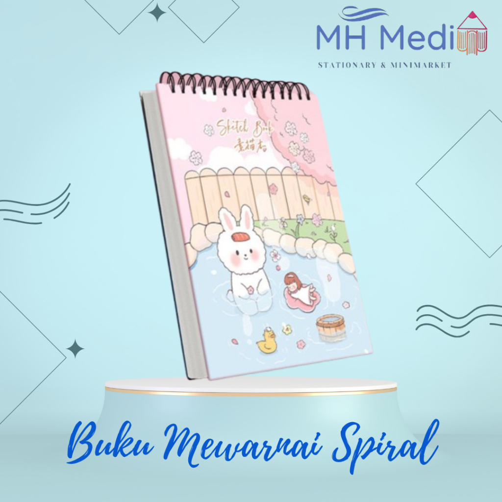 

20 Lembar Mewarnai Kertas Tebal Finishing Spiral