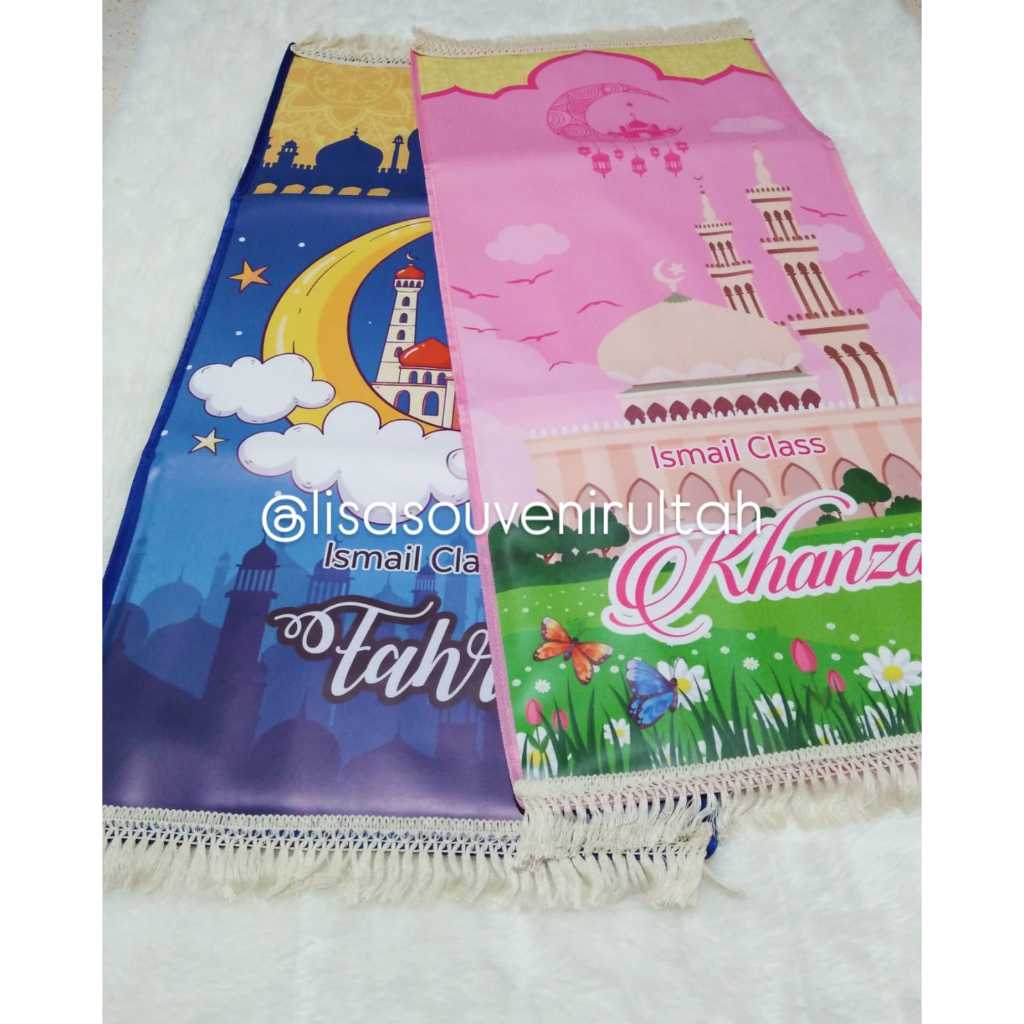 ( Minim 12 ) SAJADAH ANAK OSCAR Hampers Souvenir Ulang Tahun Aqiqahan Tasyukuran goodie bag/khitanan