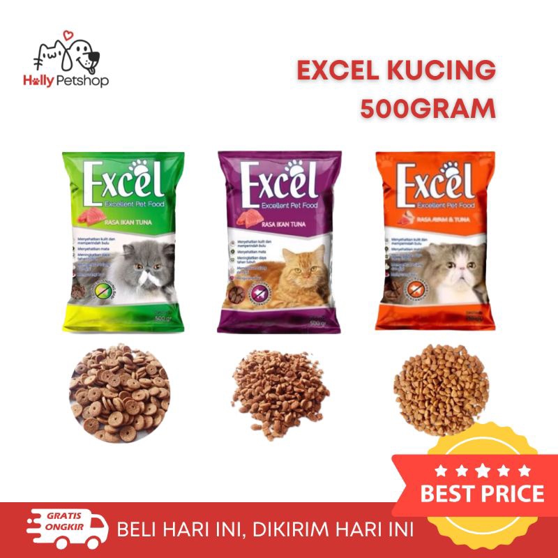 MAKANAN KUCING EXCEL 500gr