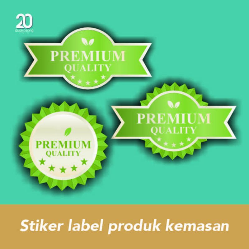 

stiker label kemasan custom
