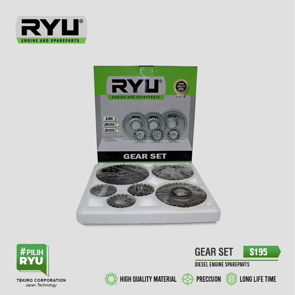GEAR SET/GIGI MESIN PENGGERAK S195 - RYU