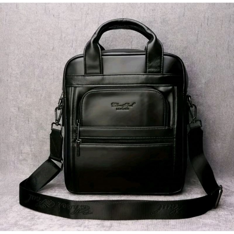 Tas Kerja Kuliah 7711 Kulit Asli Import Pria dan Wanita Tas Tab Tas Pad Kulit Asli Import