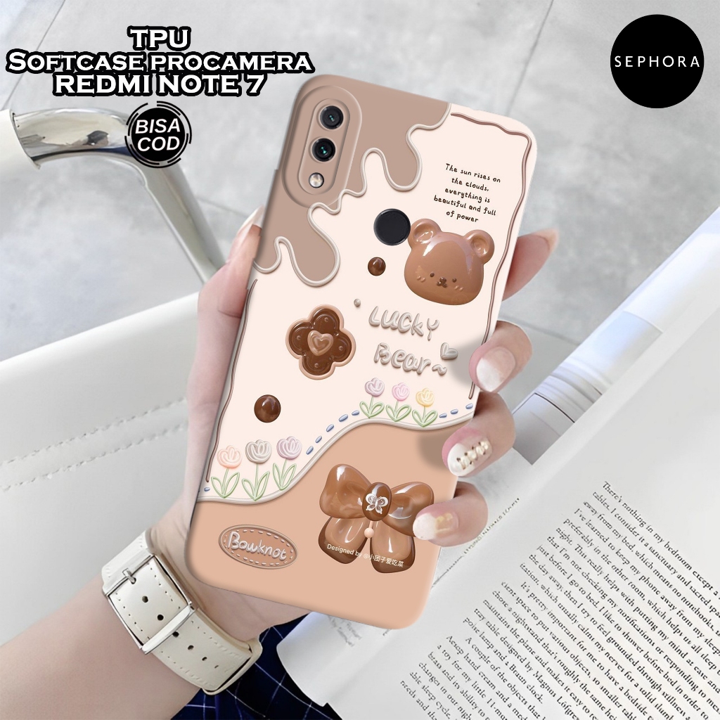 Case Xiaomi Redmi Note 7 Terbaru - Fashion Case Bear Cute - Softcase Xiaomi Redmi Note 7 - Case Pro 
