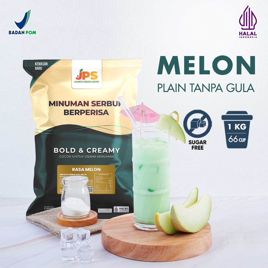 

Powder Drink JPS Bubuk Minuman Rasa MELON PLAIN 1Kg