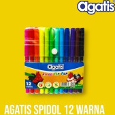 

AGATIS Spidol 12 Warna Washable