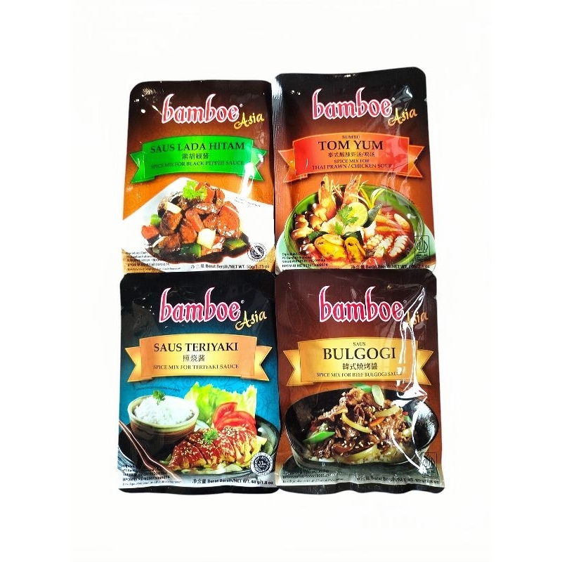 

BAMBOE ASIA Tom yum/Lada Hitam/Teriyaki/Bulgogi