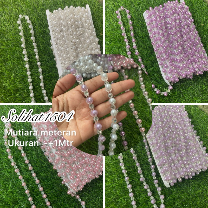 Mutiara rangkai meteran/mutiara payet untuk pinggang/pinggiran baju