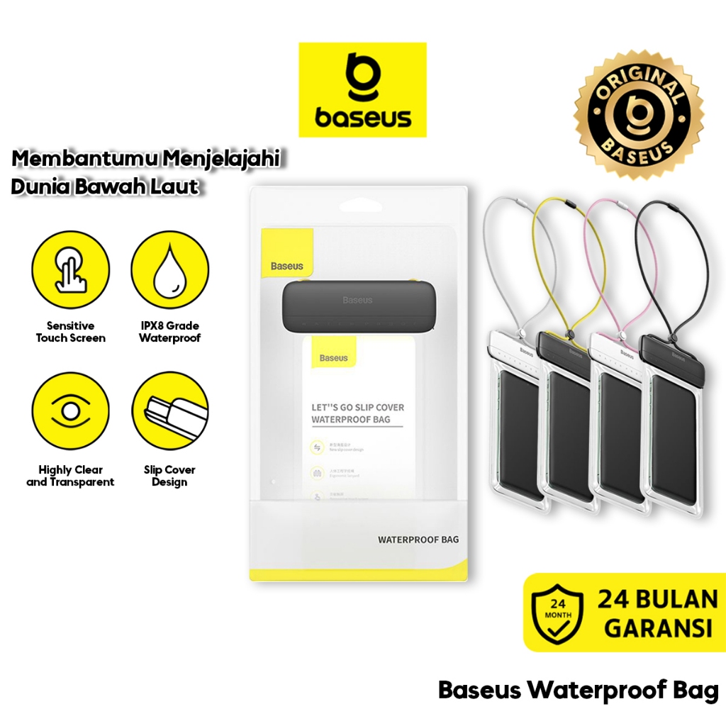 Baseus Waterproof Bag Kantong HP Casing High Quality